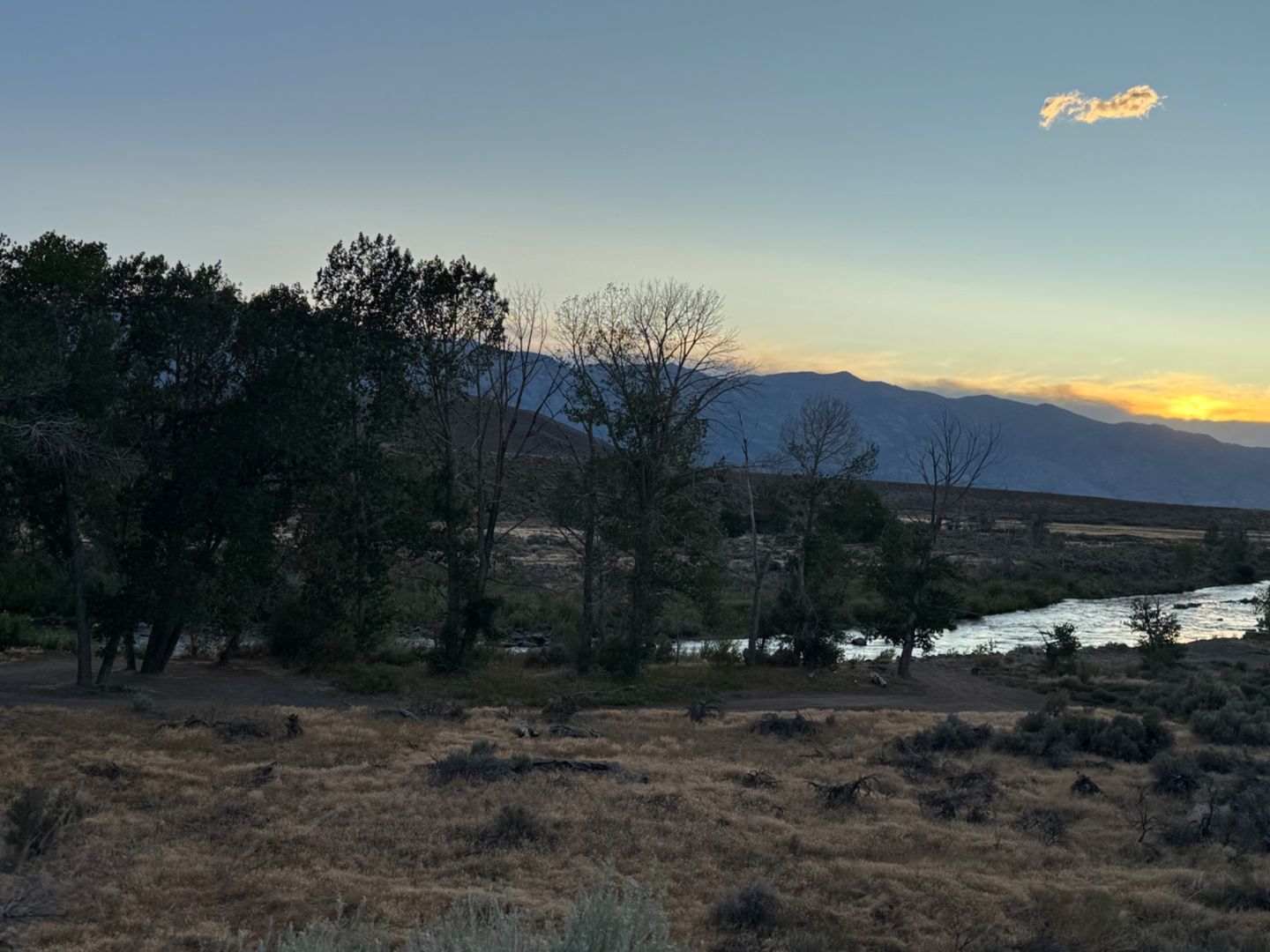 Quiet river front in gardnerville